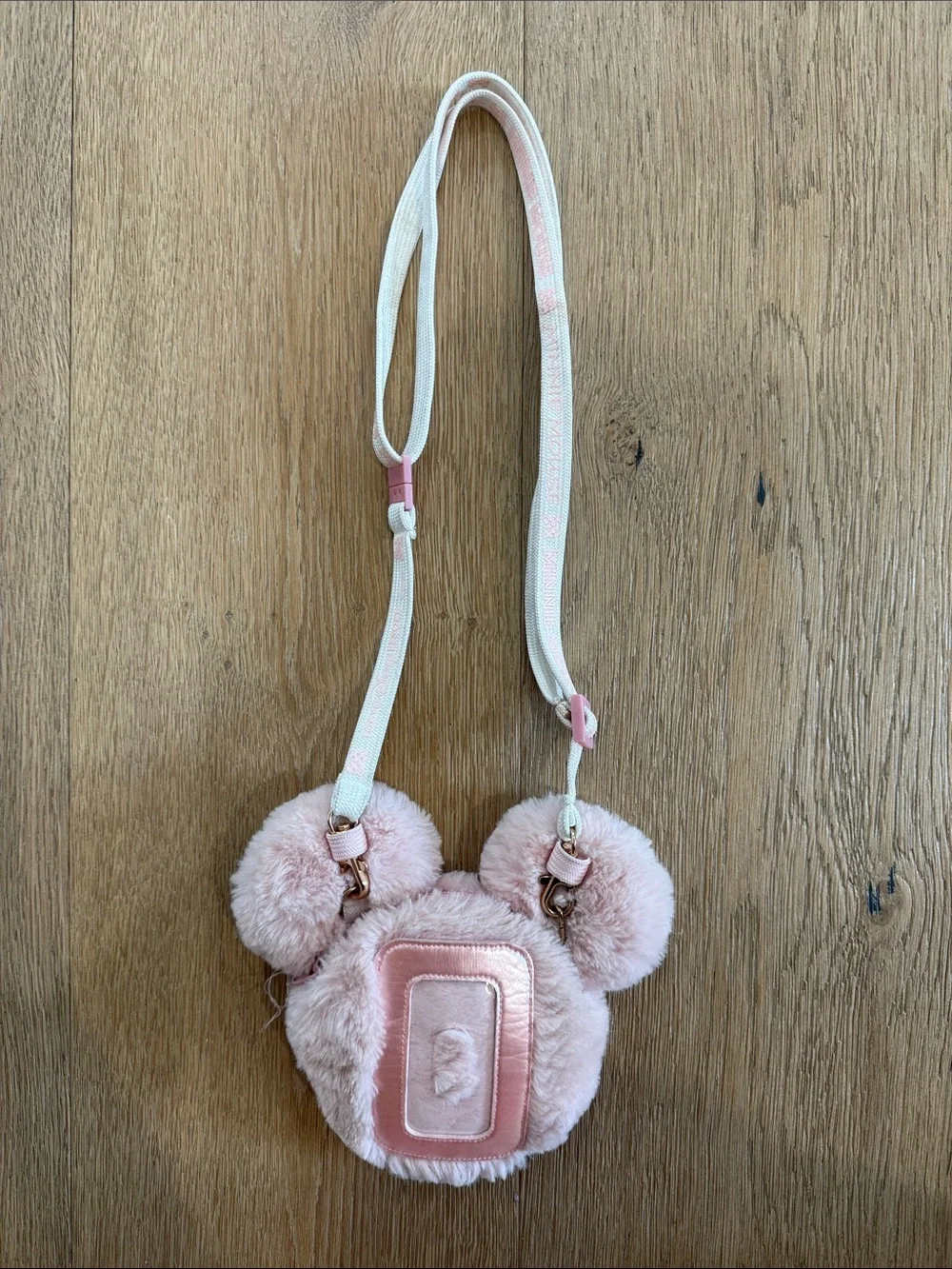 Disney Plush Pink Mouse Crossbody Bag